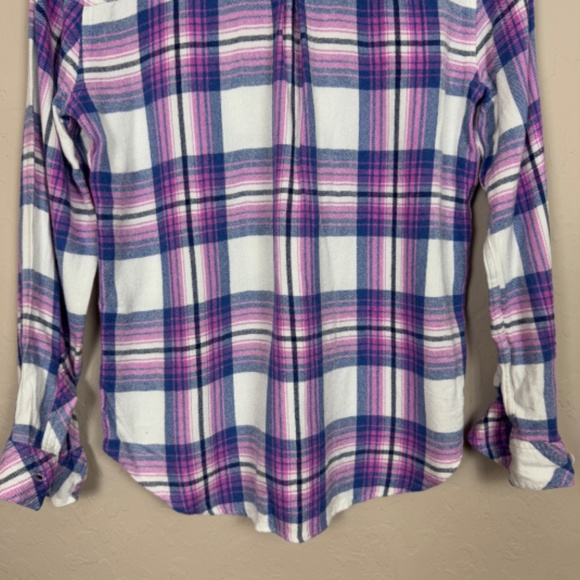 RAILS Hunter Button Down in White Denim Berry - Picture 11 of 13